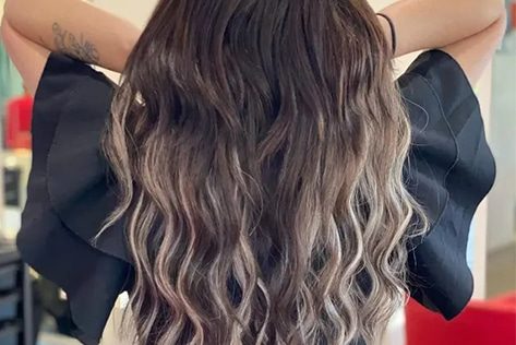 Long Brunette Hair With Highlights — Hair Salon in Darwin, NT