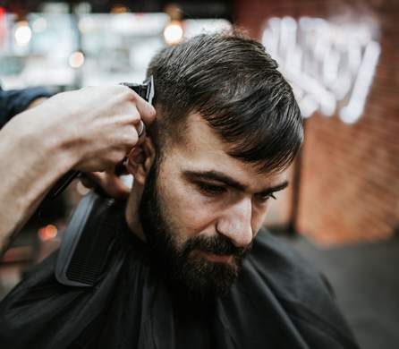 Man Having Haircut — Hair Salon in Darwin, NT