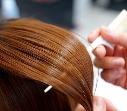 Separating Hair Strands — Hair Salon in Darwin, NT