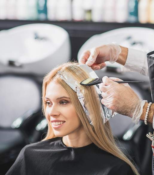 Woman Having Foils Done — Hair Salon in Darwin, NT